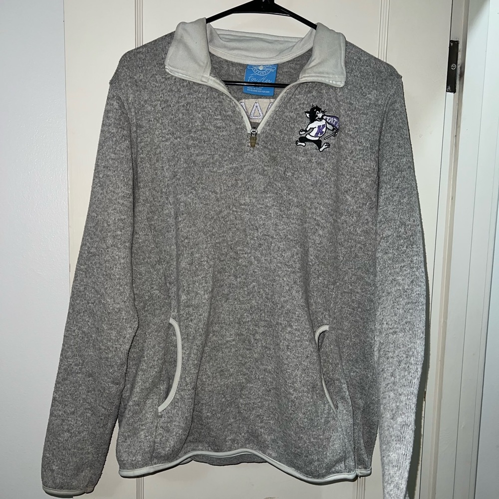 Grey KSTATE pullover